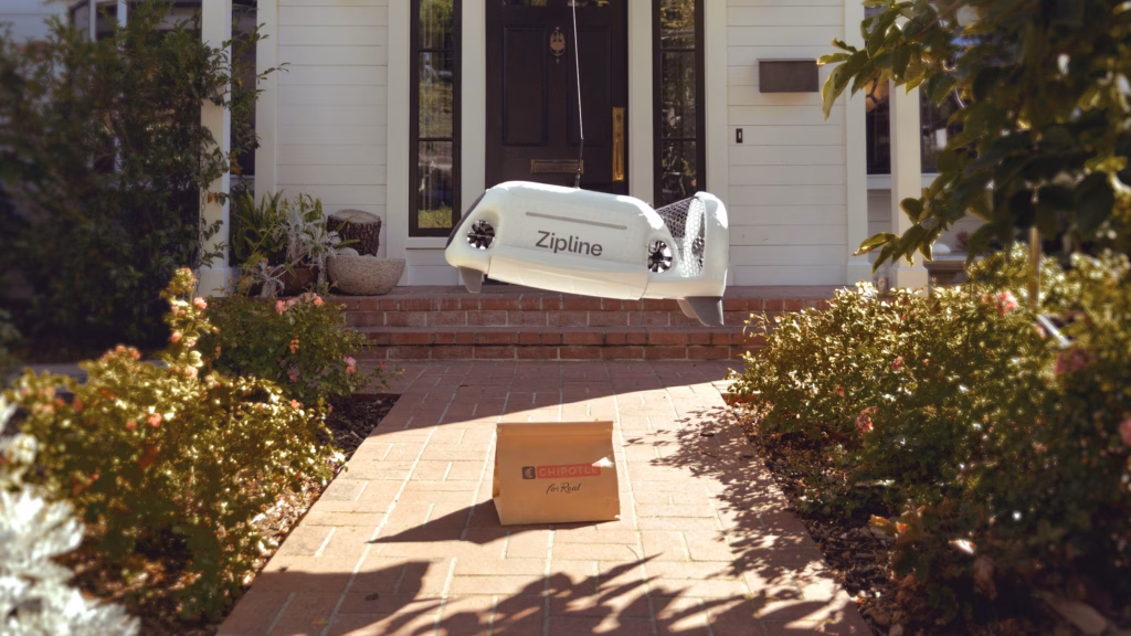 Chipotle Launches Drone Delivery with Zipline