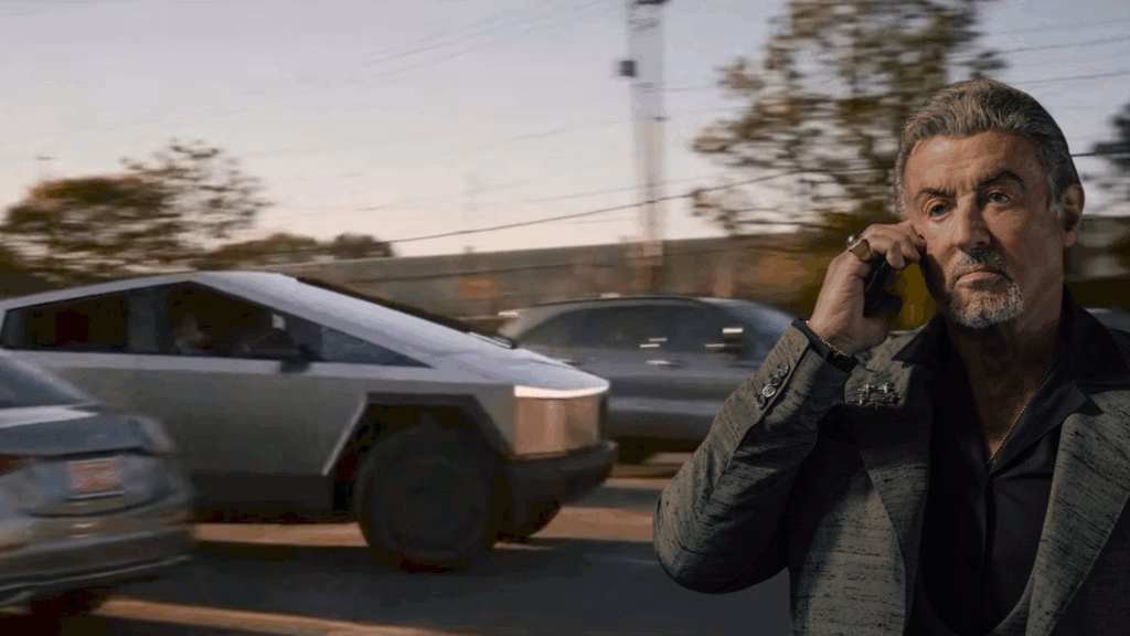 Tesla Cybertruck Stars in Tulsa King TV Series